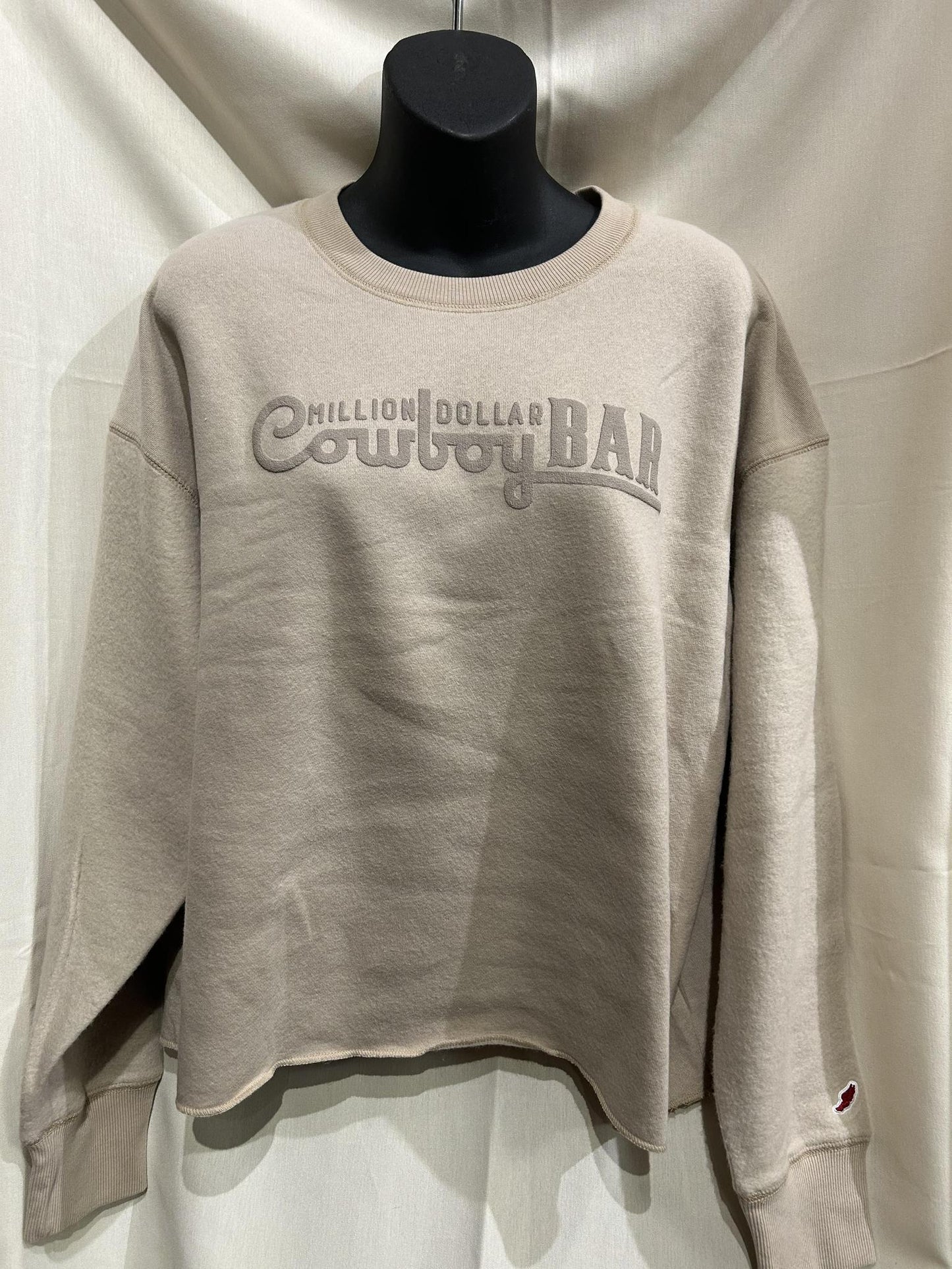 Ladies Beige OS Midi Sweatshirt