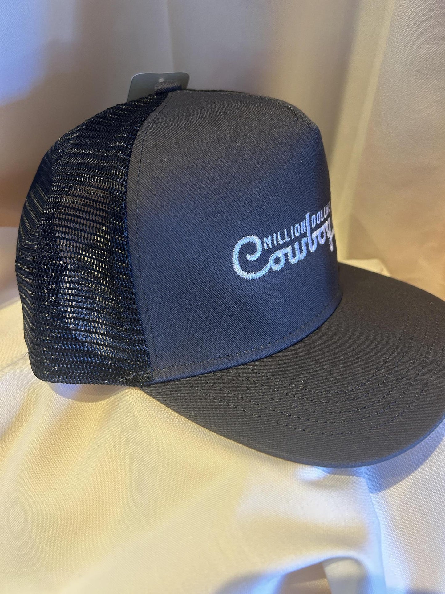 Neon Logo Dark Grey black Mesh Hat