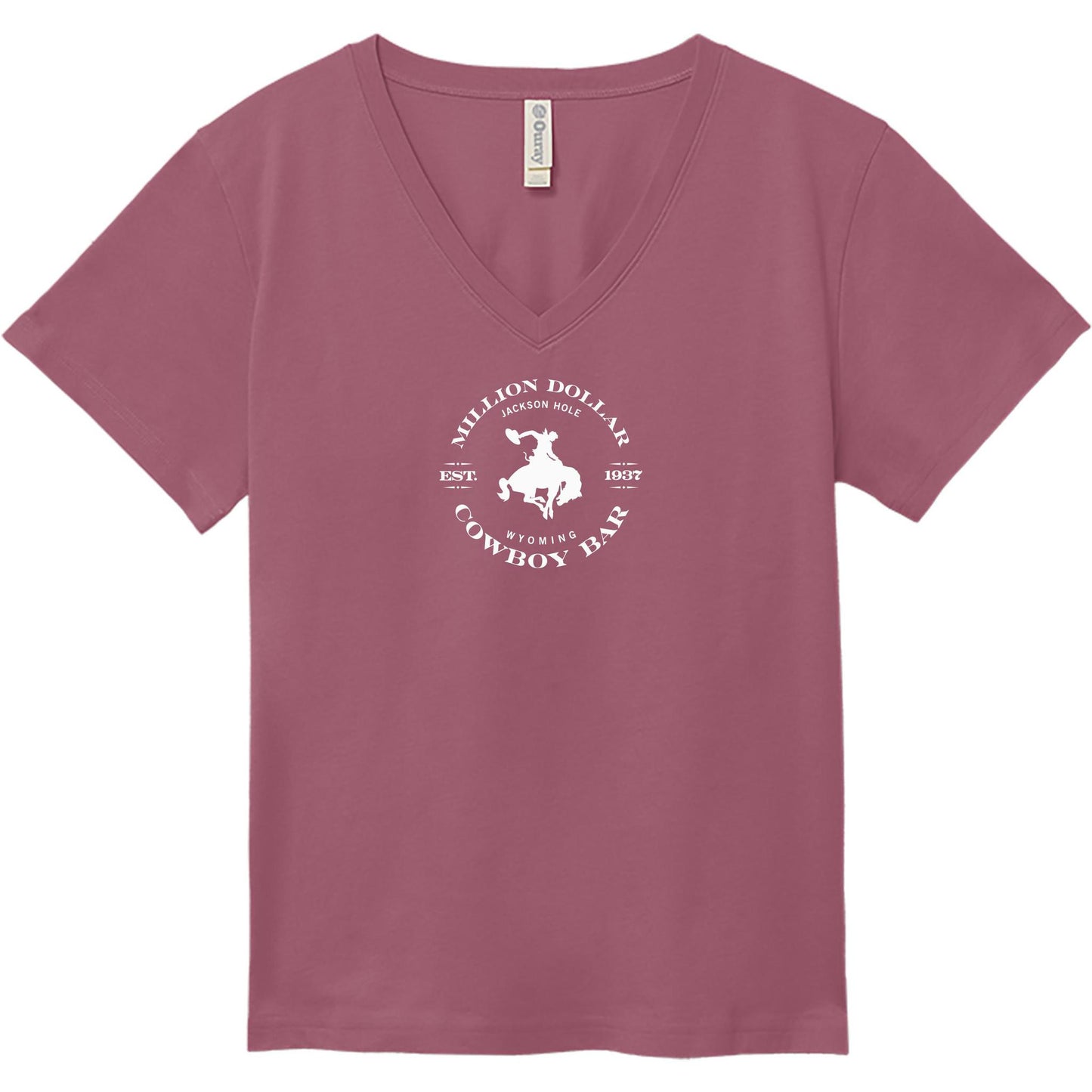 Short Sleeve ladies V Rose