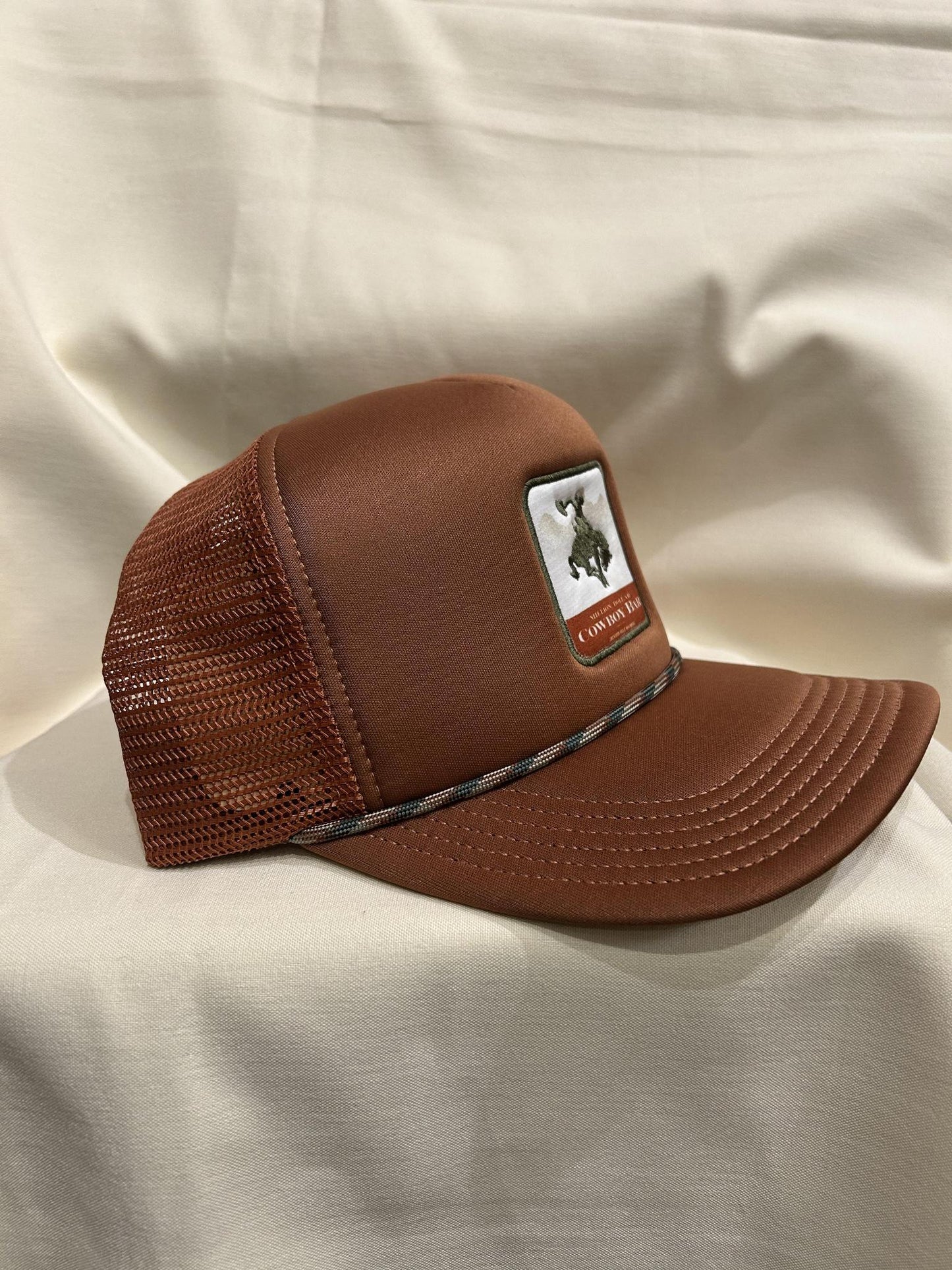 Light Brown w/green Rope Hat