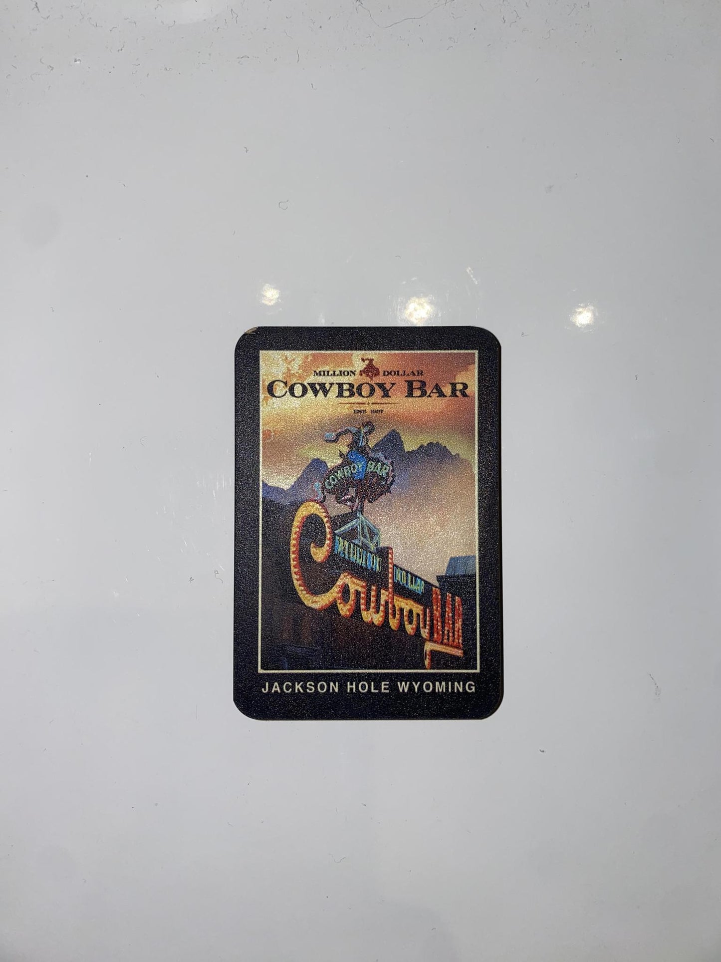 Wood Cowboy Canvas Magnet