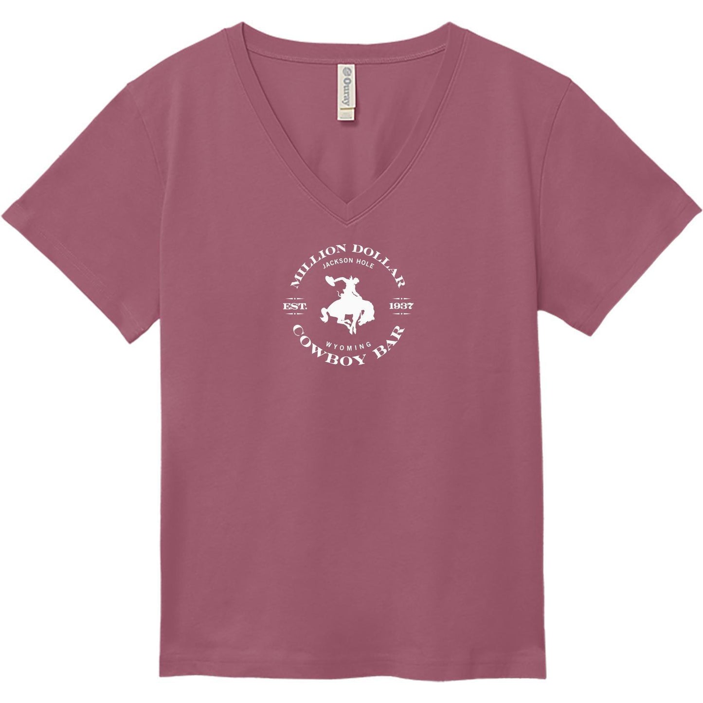 Short Sleeve ladies V Rose