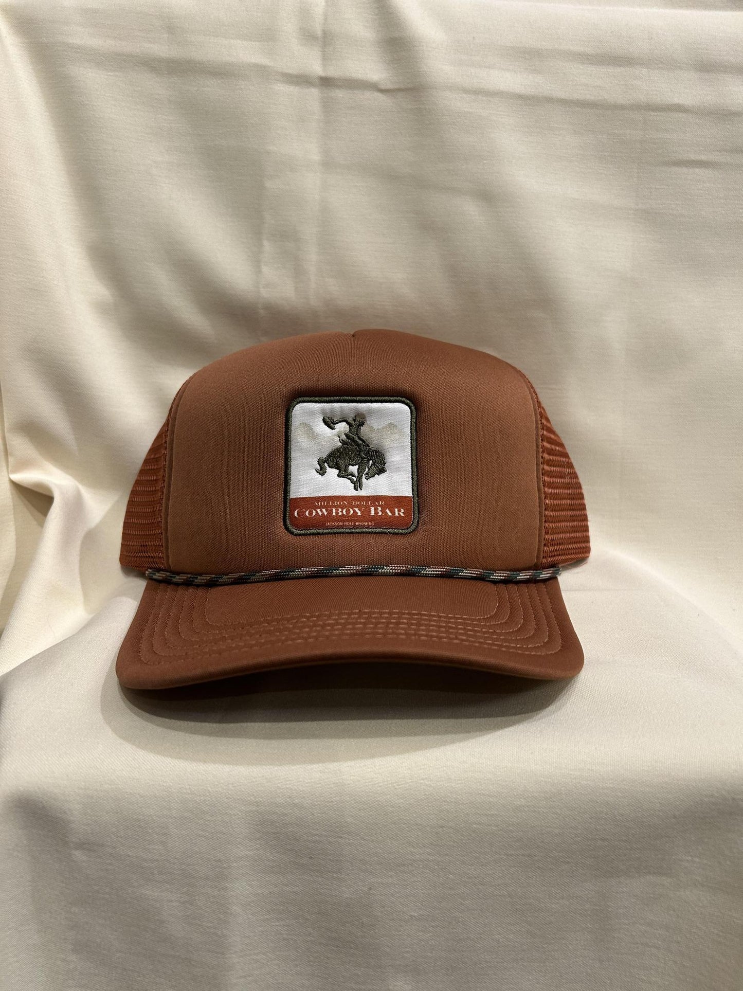 Light Brown w/green Rope Hat