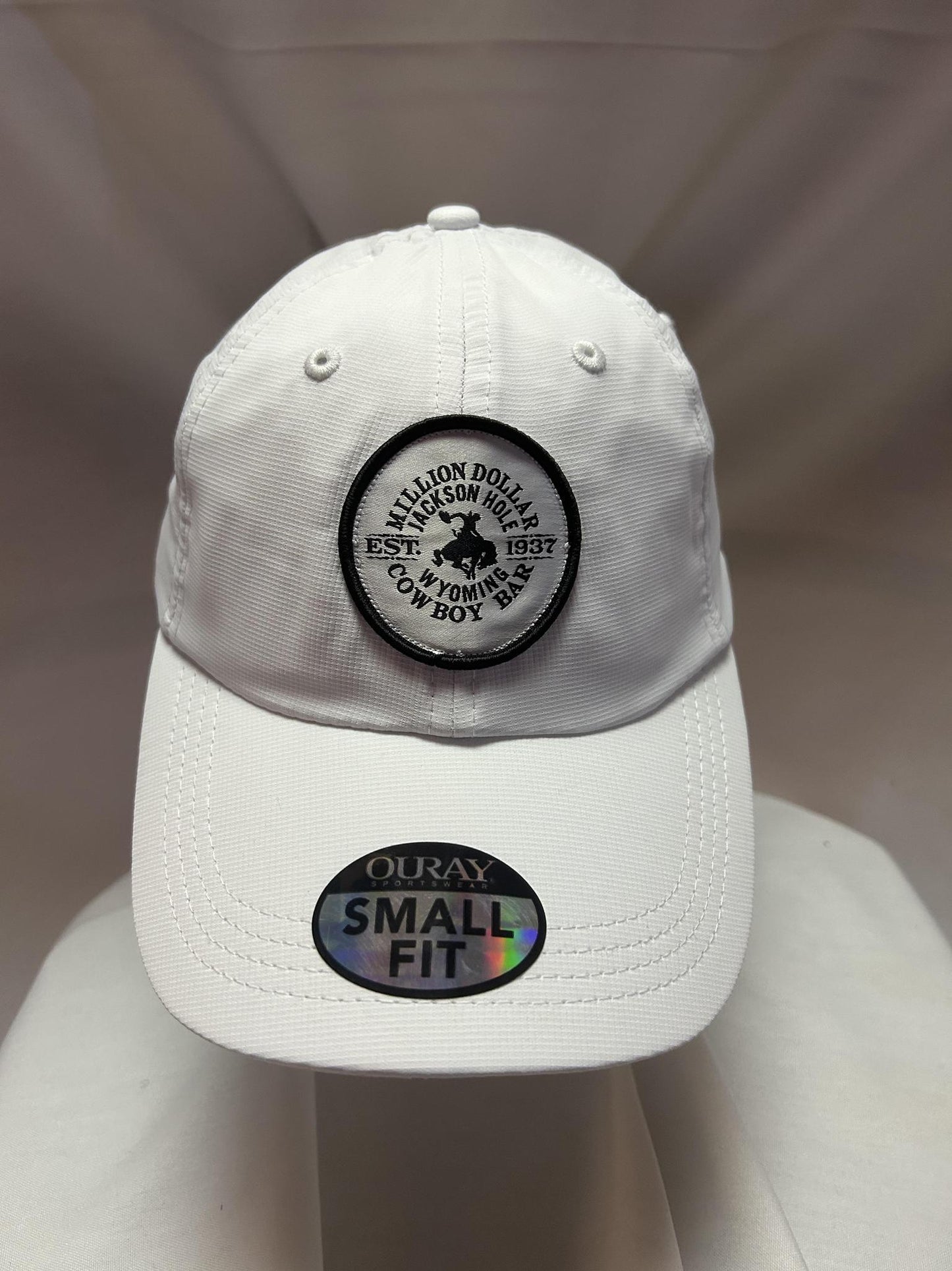 Small Fit White Performance Patch Hat