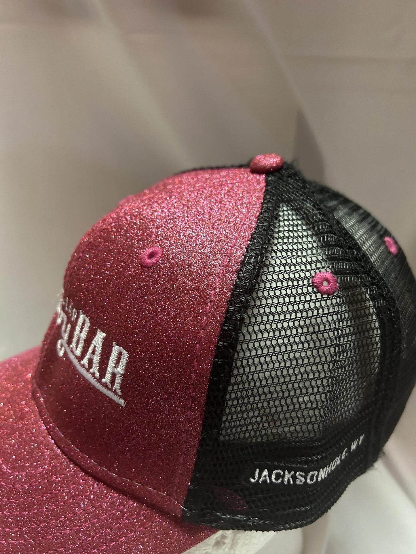 Fushia Glitter Neon Sign Hat