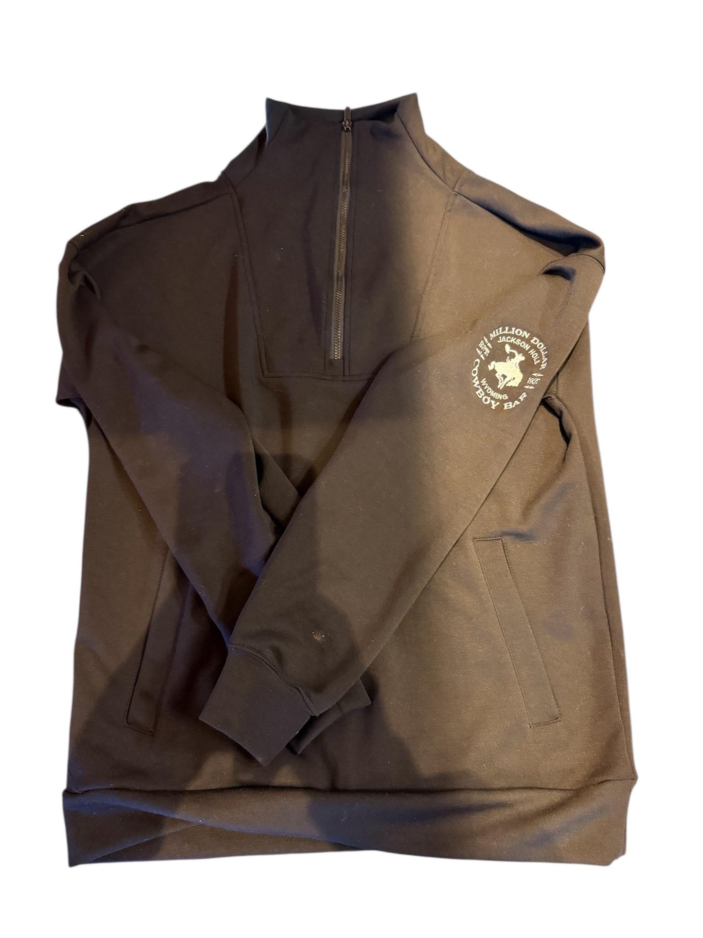 Black halfzip Sweatshirt jacket