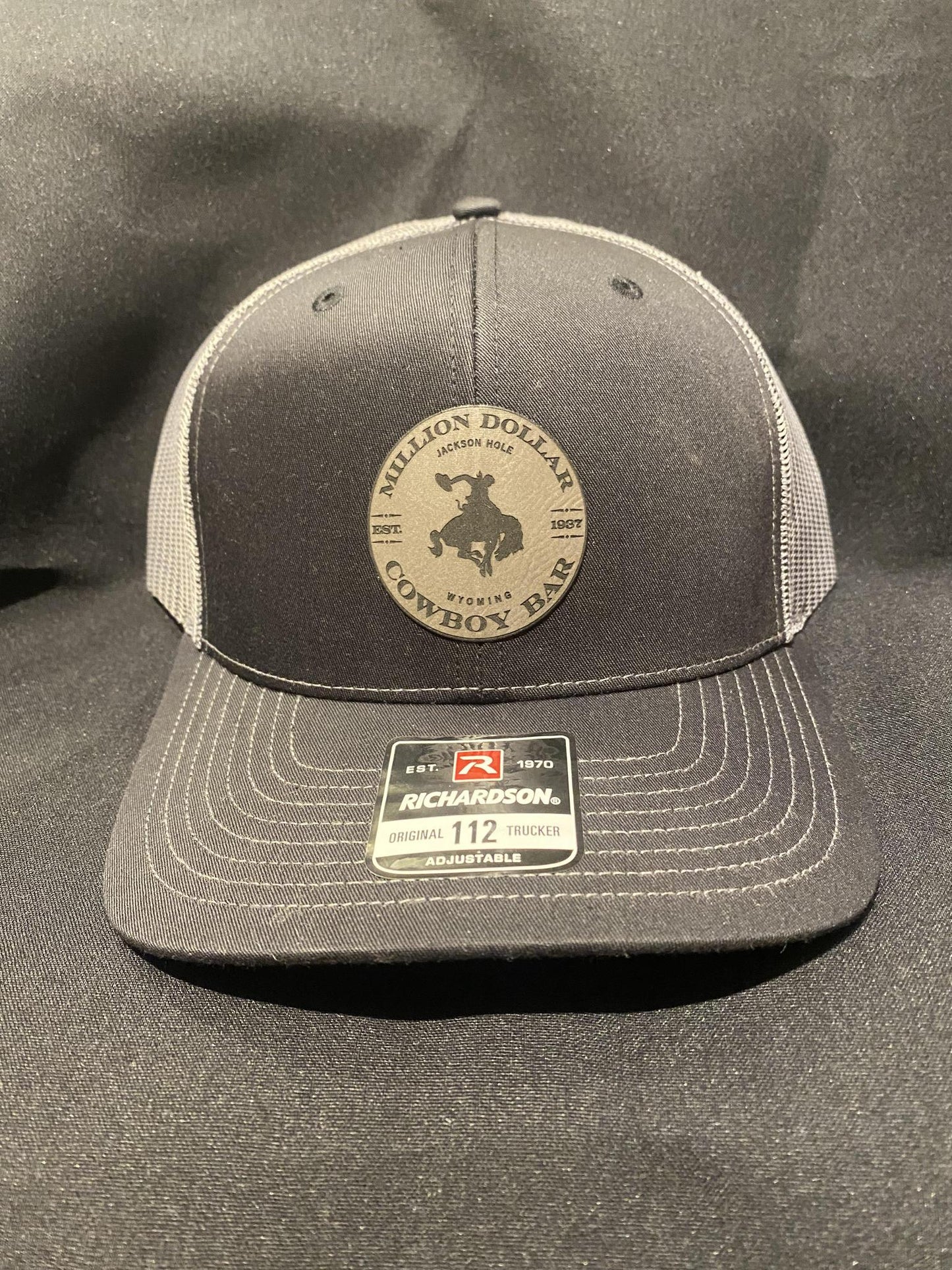 R112 Black Grey Hat